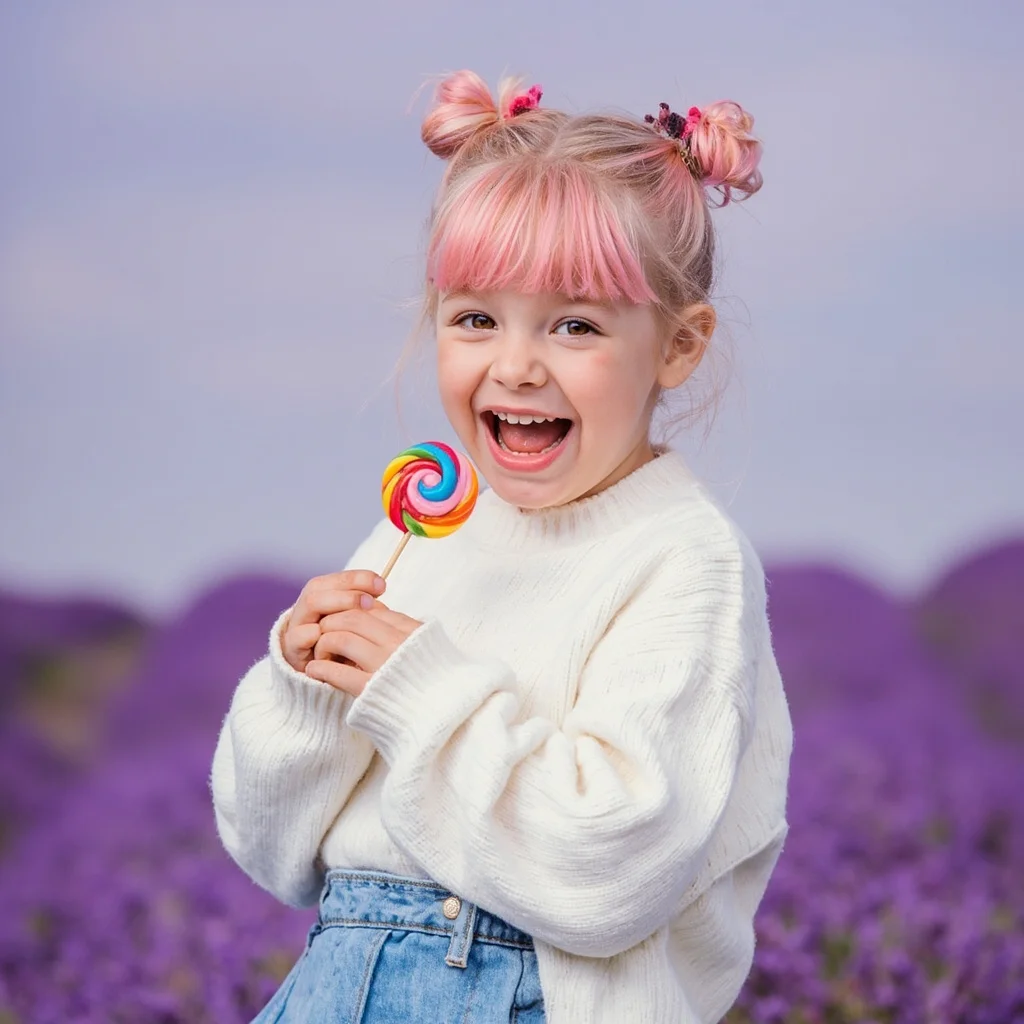 Kids Portraits prompt example